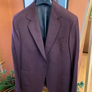 Paul Smith Soho Fit Burgundy wool/cashmere sport coat 40R